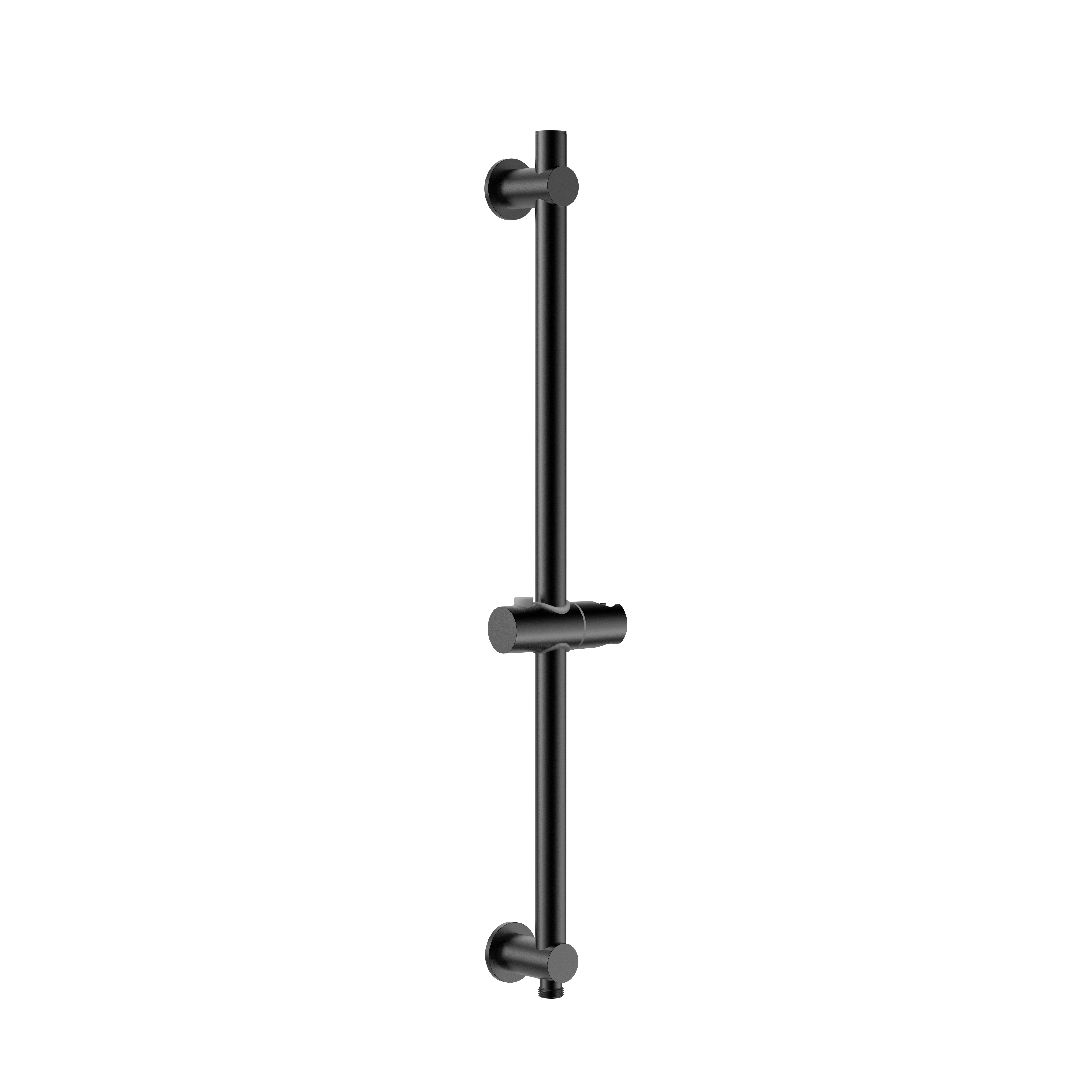 UNIFORMA DOUCHEGLIJSTANG - MET WATERAANSLUITING - 69 CM - MAT ZWART (PVD)