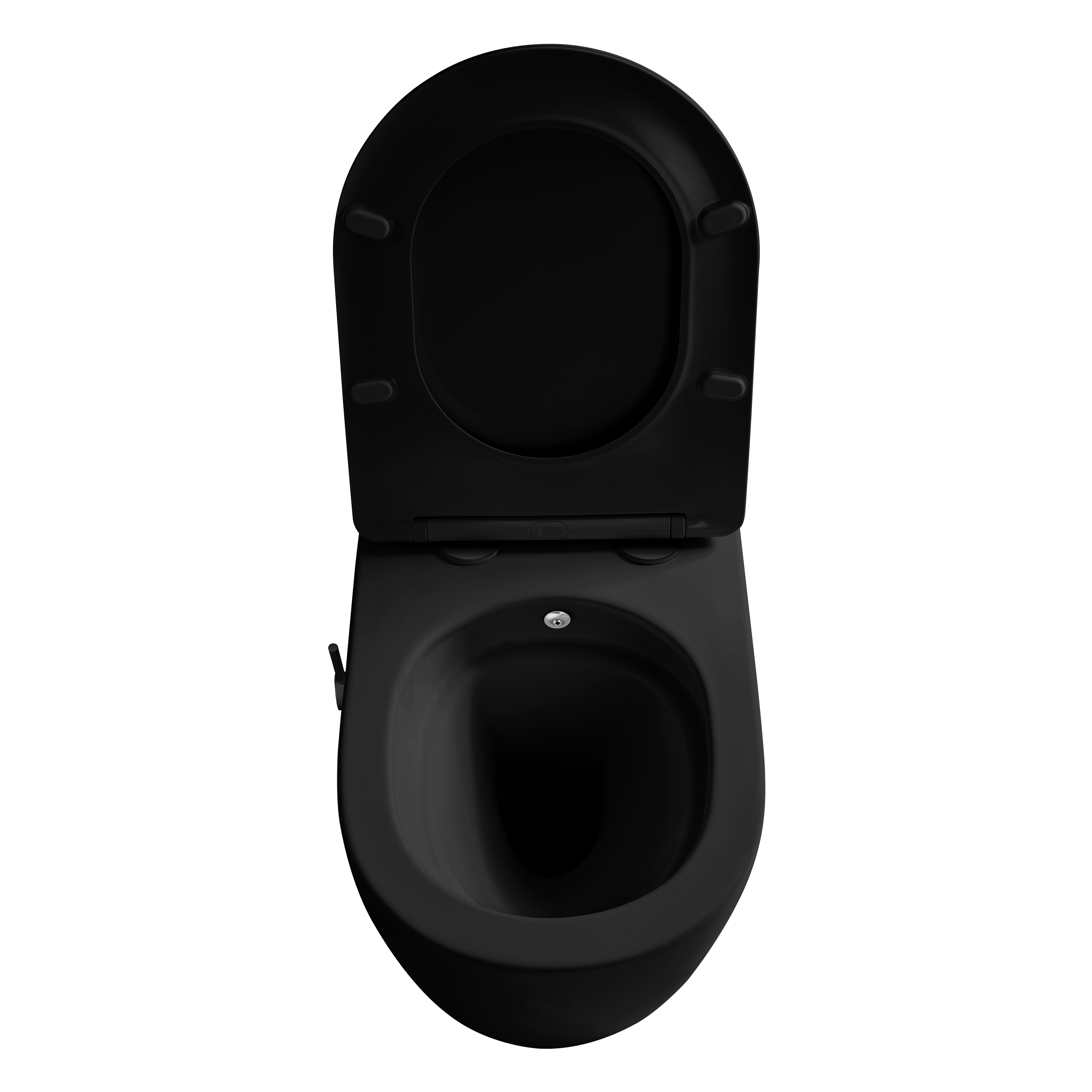 ALONI PRO HANGTOILET MET BIDET - 360° FLUSH - RANDLOOS - MET BIDETKRAAN KOUD EN WARM WATER - MET ZITTING - 52,5CM - MAT ZWART