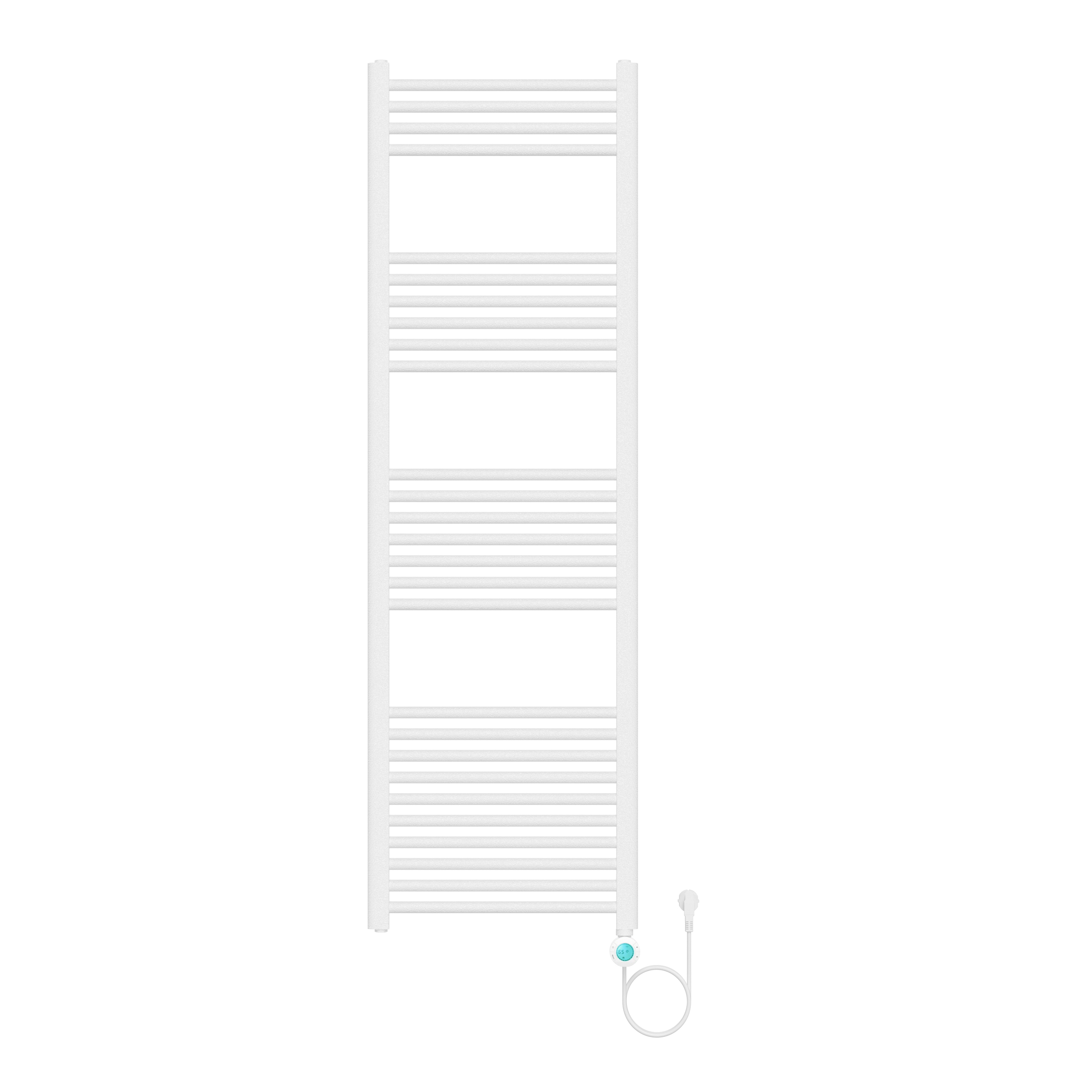 BELRAD SÈCHE-SERVIETTES ÉLECTRIQUE – AVEC THERMOSTAT NUMÉRIQUE PROGRAMMABLE – SMART WIFI - RACCORD À DROITE – 900W – 1600X500 MM – BLANC MAT