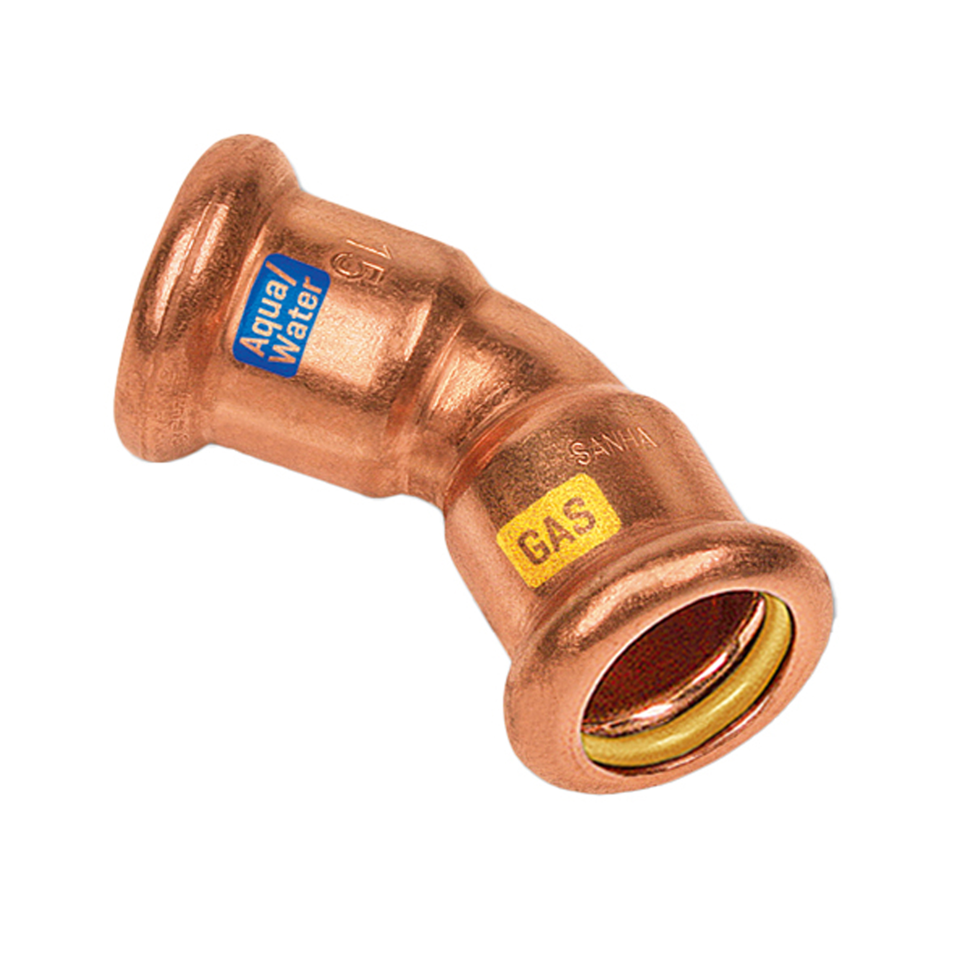 WATER/GAS BOCHT 45° VR-VR