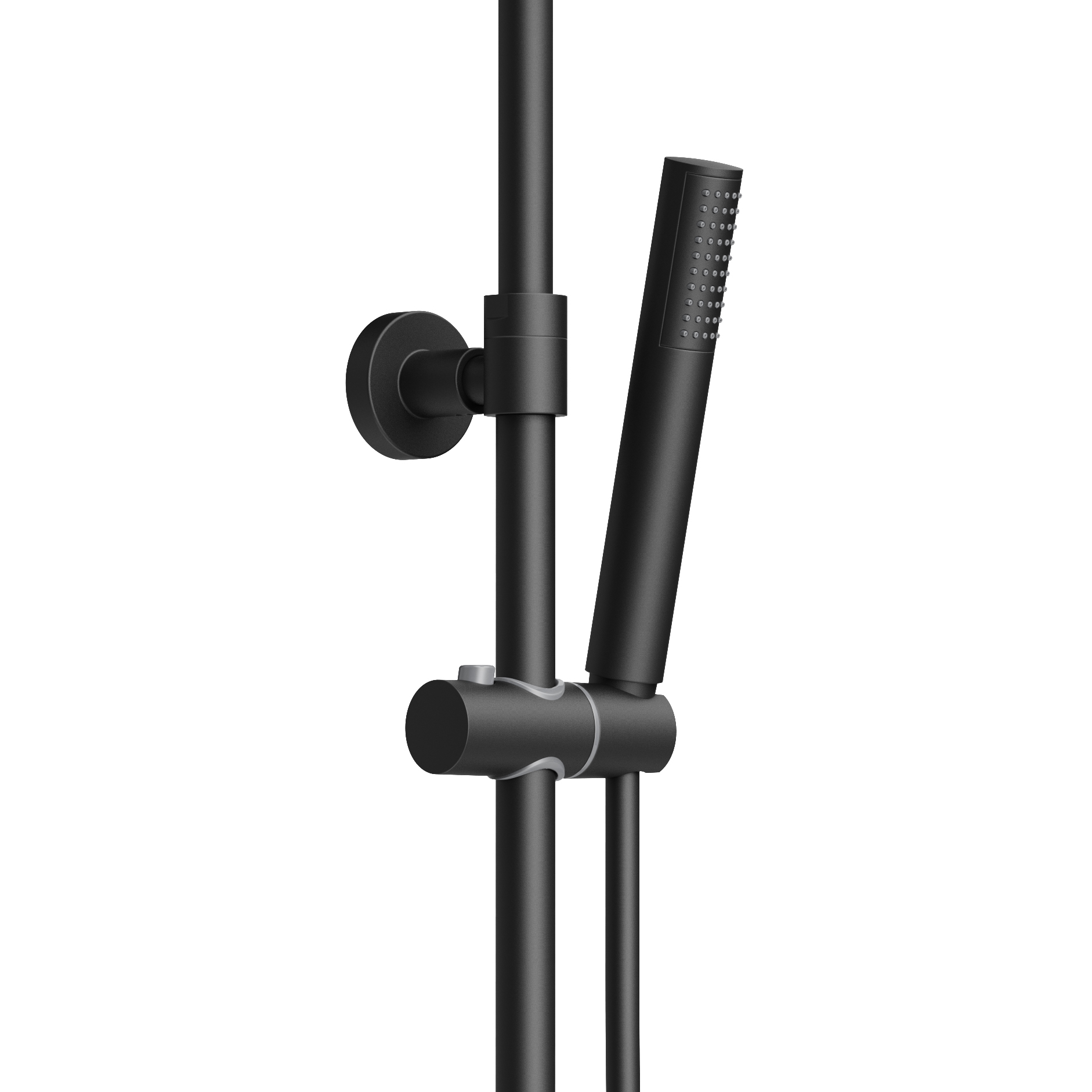 ALONI OPTIMA RONDO RAIN SHOWER SET – THERMOSTATIC – SURFACE-MOUNTED – BELGAQUA – MATT BLACK