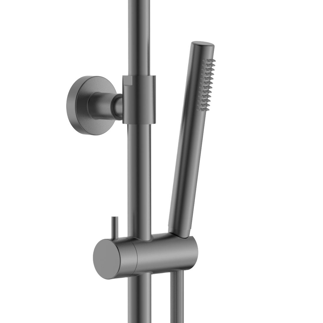 ALONI OPTIMA RONDO RAIN SHOWER SET – THERMOSTATIC – EXPOSED – COOL TOUCH - BELGAQUA – GUNMETAL (PVD)