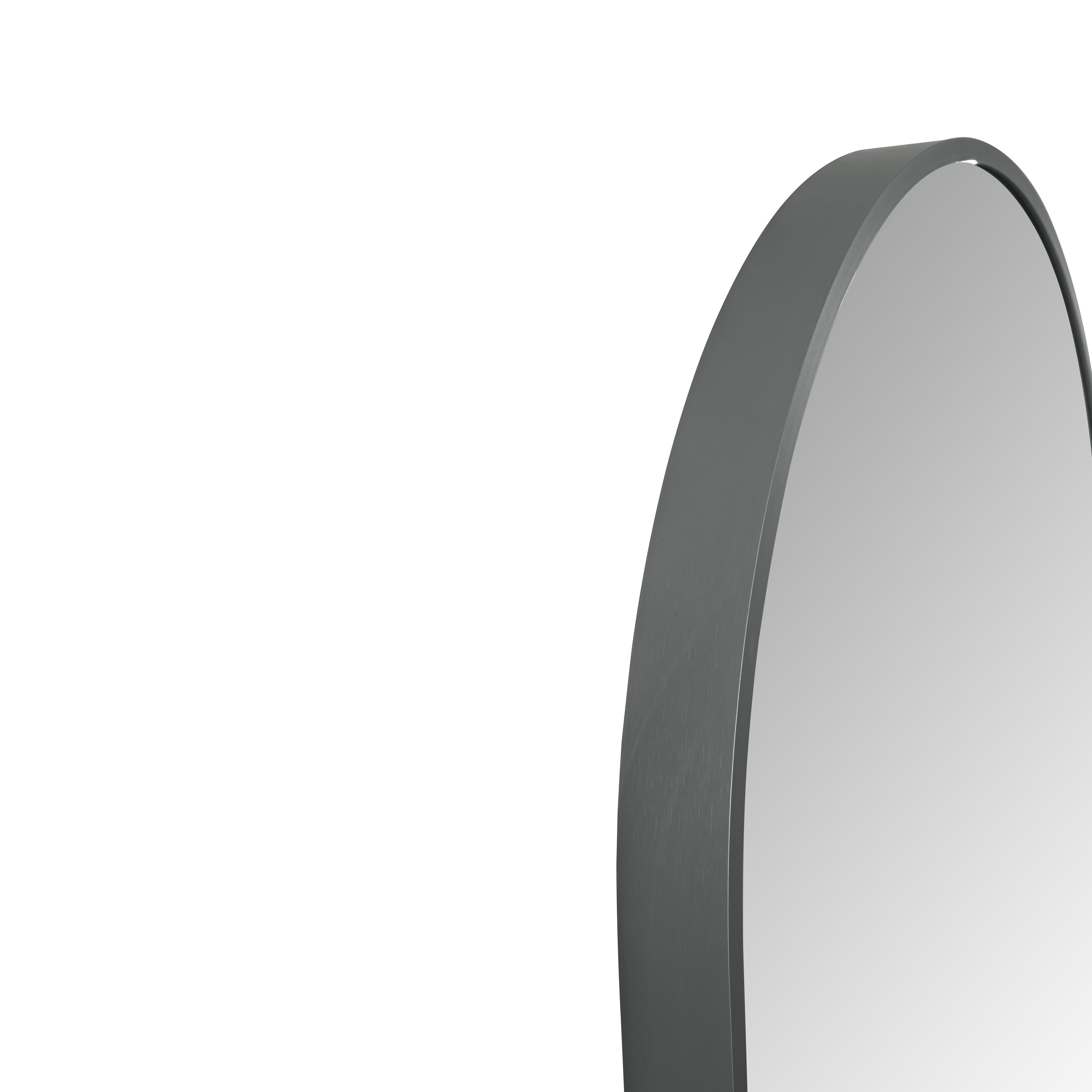 ALONI AVALO MIROIR - AVEC ÉCLAIRAGE LED - OVALE - AVEC CADRE - AVEC CHAUFFAGE - TEMPÉRATURE DE COULEUR LED 3500-6500K - 50X100CM - GUNMETAL