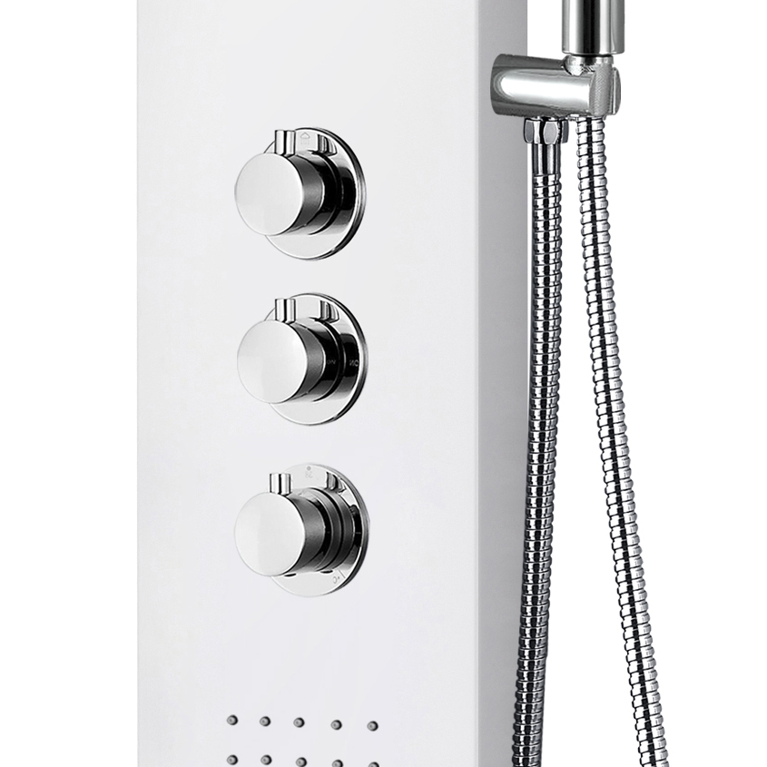 ALONI THERMOSTATIC SHOWER PANEL WHITE