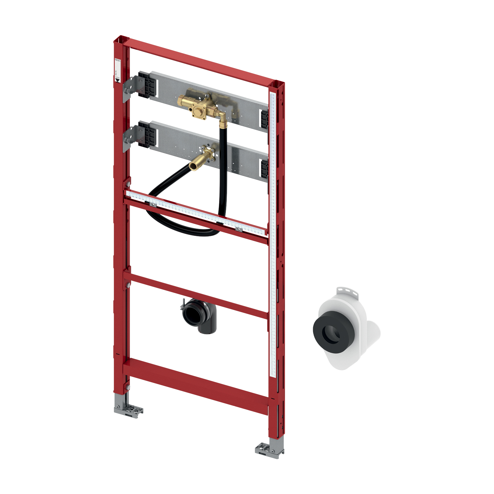 TECEPROFIL URINOIR-INBOUWFRAME - MET TECE DRUKSPOELERBEHUIZING U 1 - BOUWHOOGTE 1120 MM