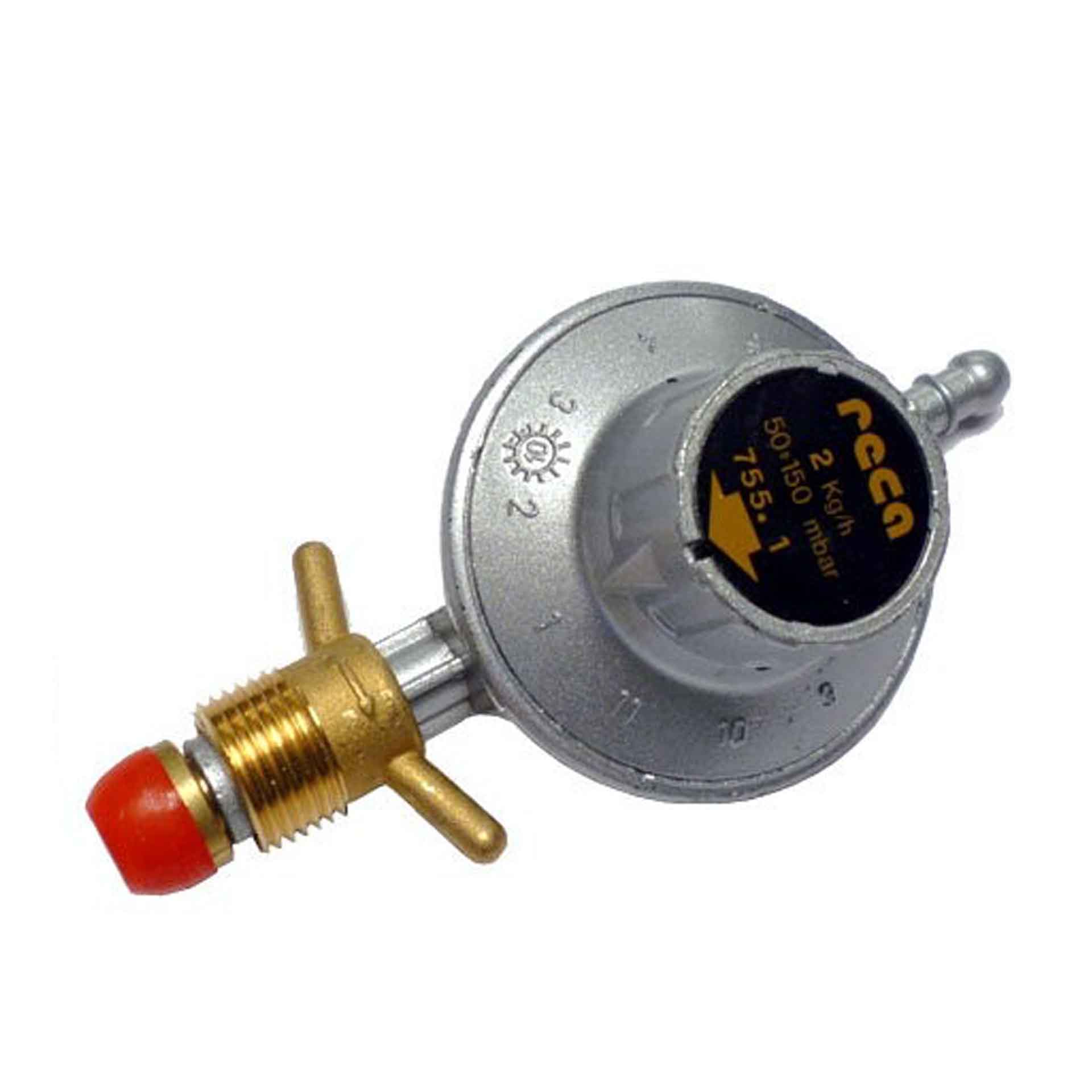 S5249-Flesregelaar 11 standen 50-150mbar Q:2kg/u Pol-Slang S5249