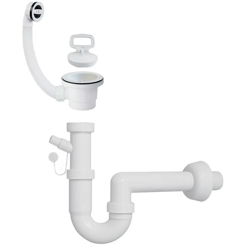 SPILL SINK – WITH SOAP DISPENSER, FIXATION MATERIAL, DRAIN AND SYPHON – PLASTIC (POLYPROPYLENE) – 25X40X60CM – WHITE