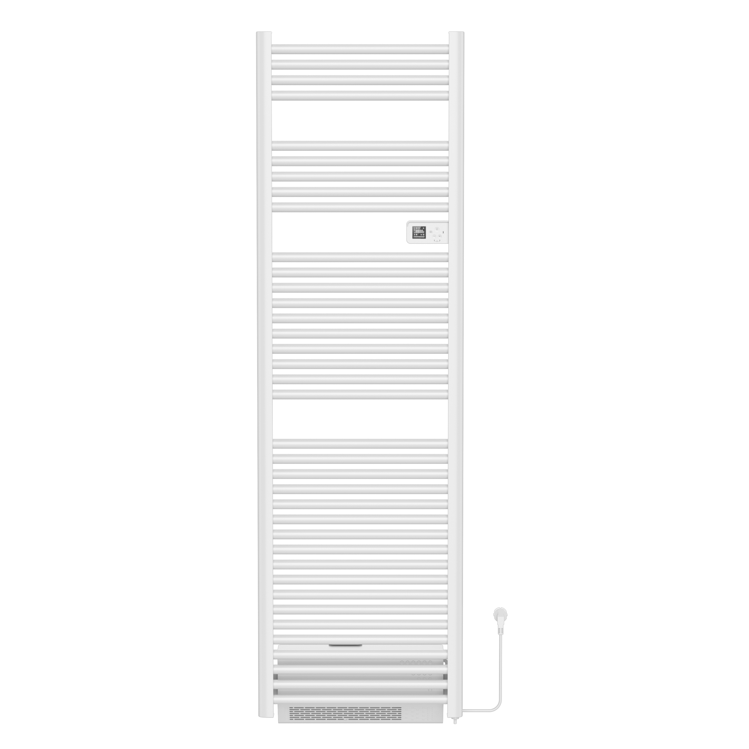 BELRAD ELEKTRISCHE HANDDOEKDROGER MET BLOWER - MET DIGITALE PROGRAMEERBARE THERMOSTAAT - SMART WIFI - 2000W - 1840X540X133 MM - GLANZEND WIT