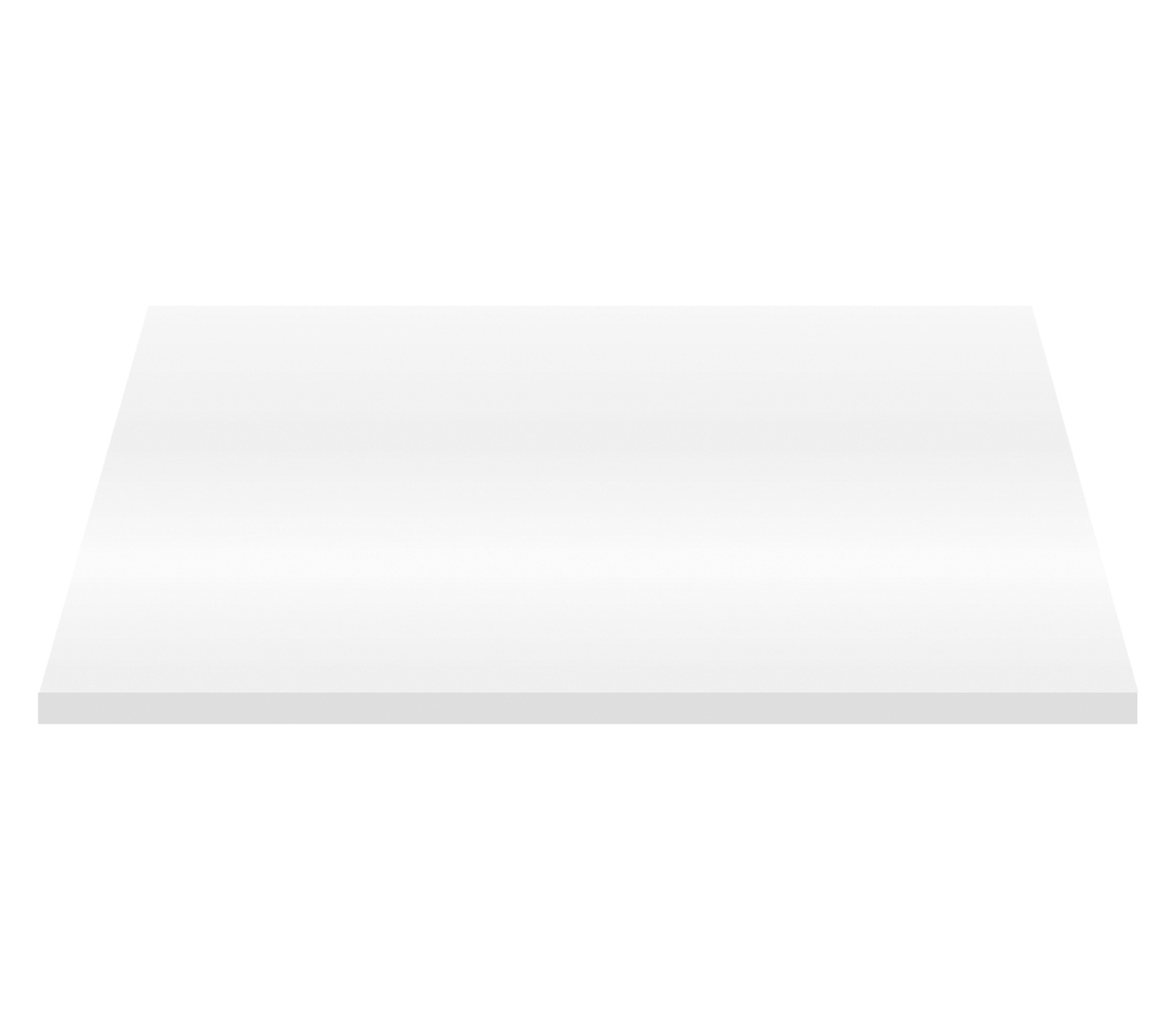 ALONI WASTAFELTABLET MDF (76.4X45.5X2.6 CM) - GLANZEND WIT