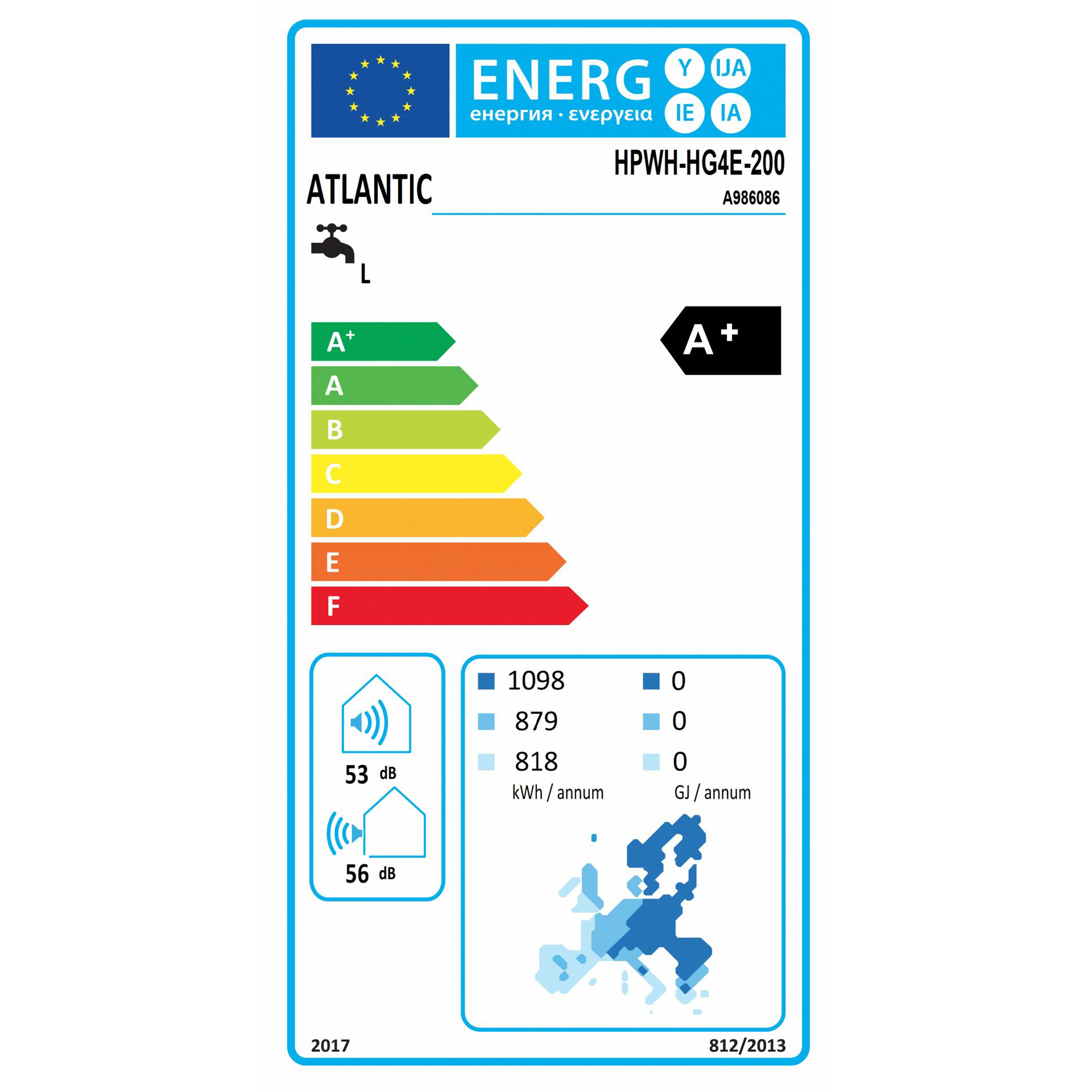 WARMTEPOMPBOILER MONOBLOC 200 LITER - EXPLORER V4