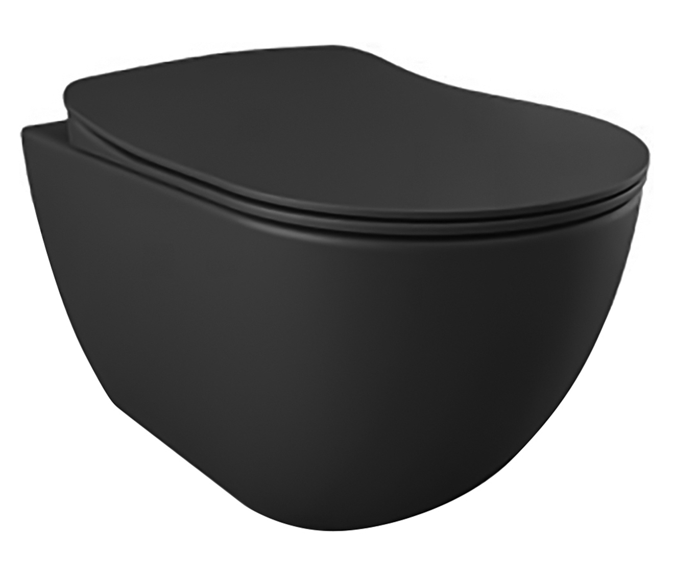 DESIGN OPHANG WC MET RVS SPROEIER (BIDET), MAT ANTRACIET