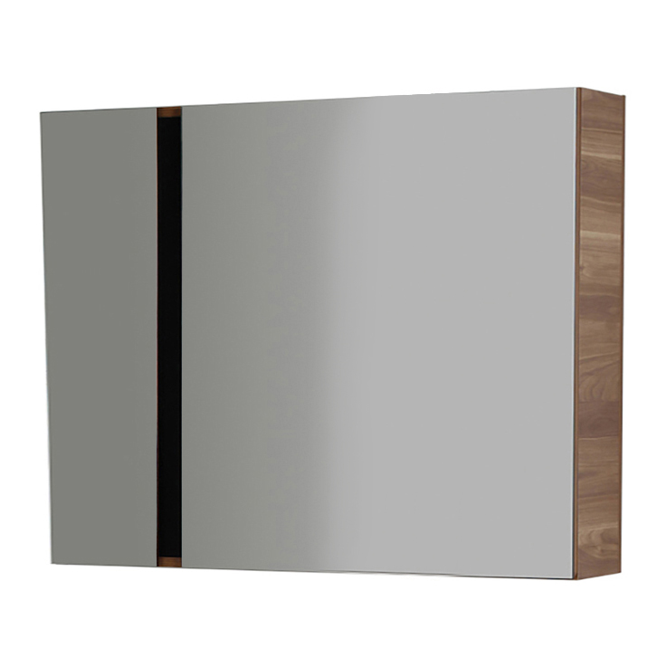 VERTI 100 ARMOIRES DE TOILETTE NOYER-NOIR 98X80X17CM