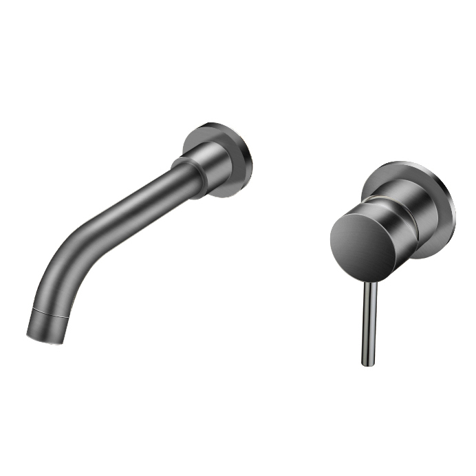 ALONI INBOUW WASTAFELMENGKRAAN - GUNMETAL GRIJS