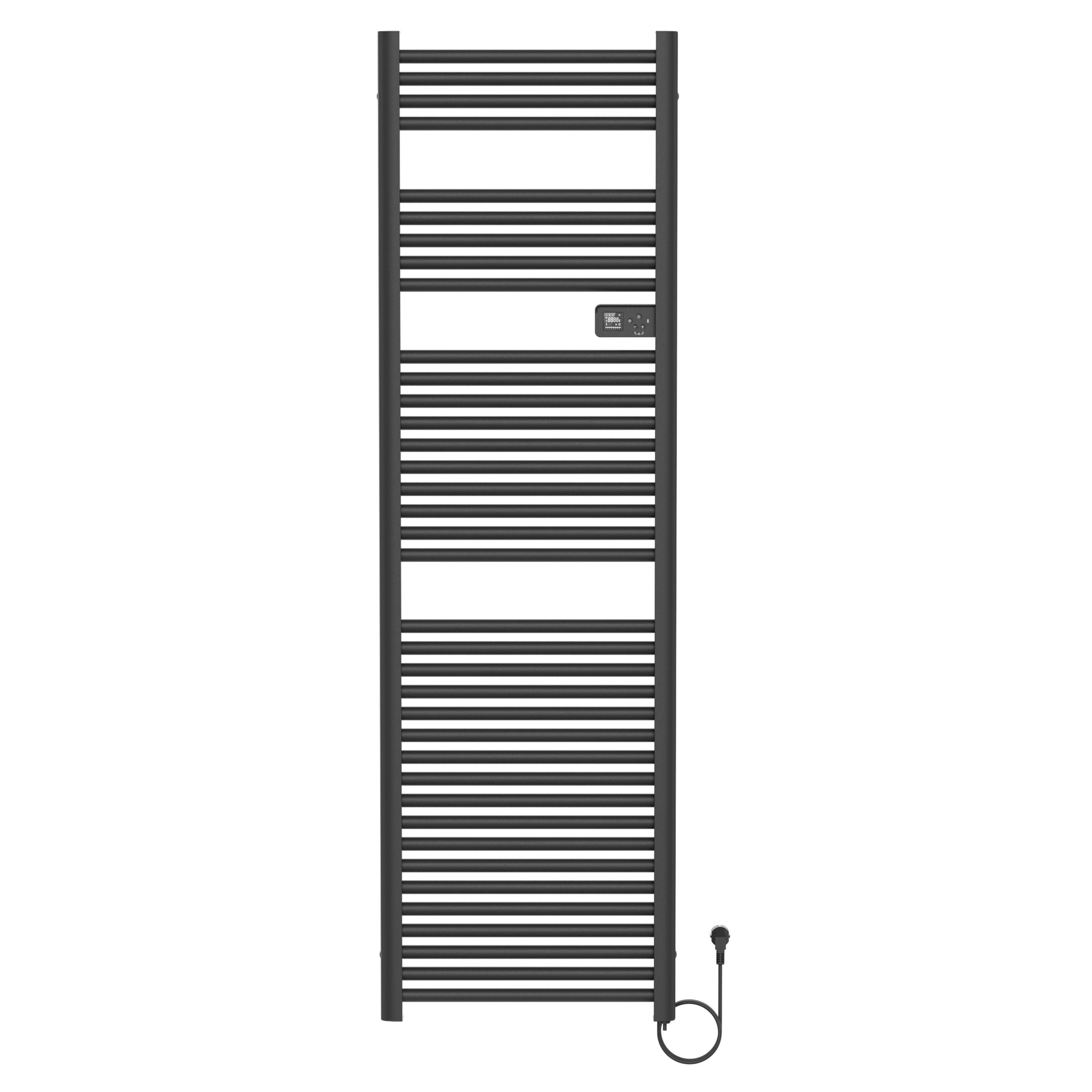 BELRAD ELEKTRISCHE HANDDOEKDROGER - MET DIGITALE PROGRAMEERBARE THERMOSTAAT - SMART WIFI - 1000W - 1800X540X133 MM - MAT ZWART
