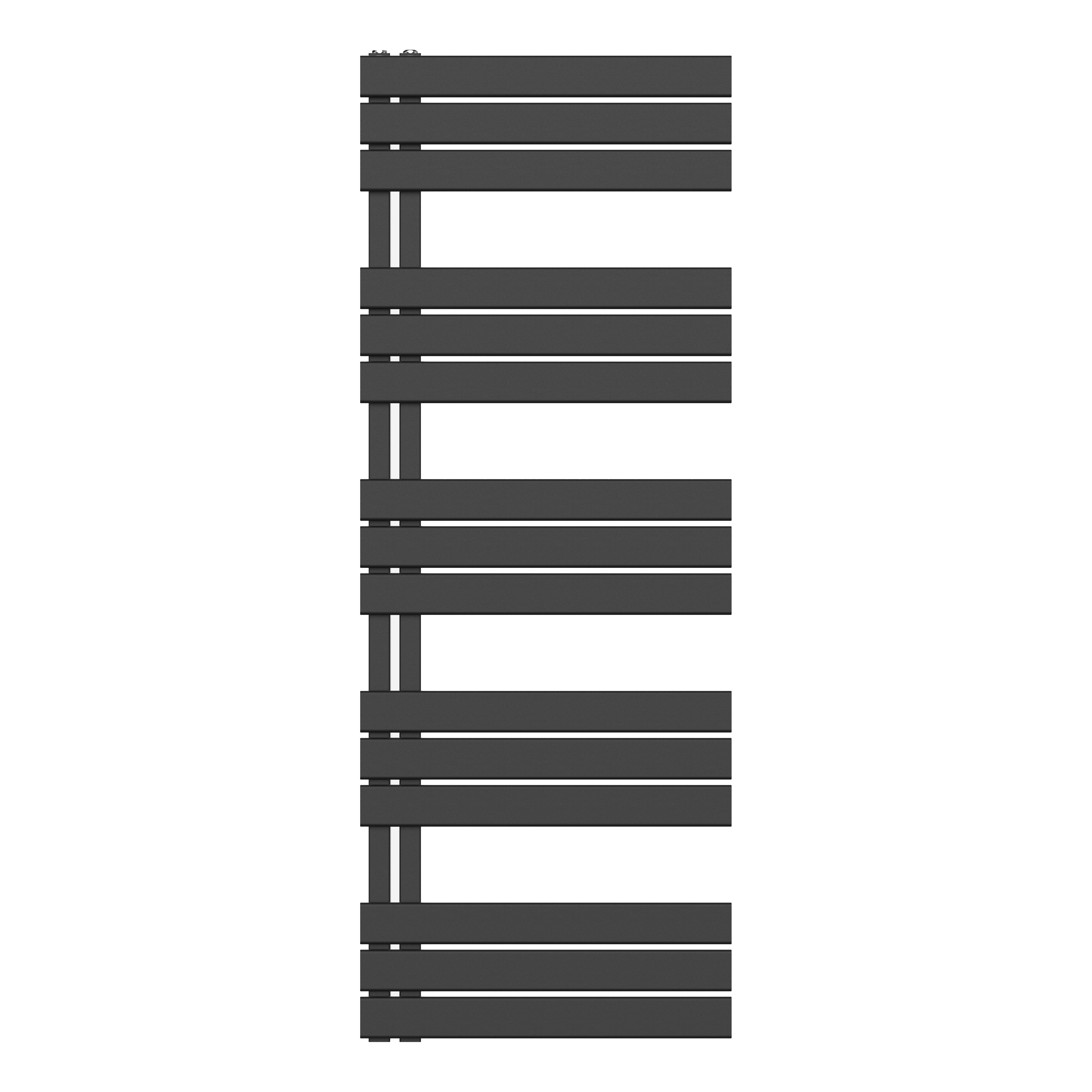 HANDDOEKRADIATOR LINKS AANSLUITING/COMB- ZWART 1600X600-864W