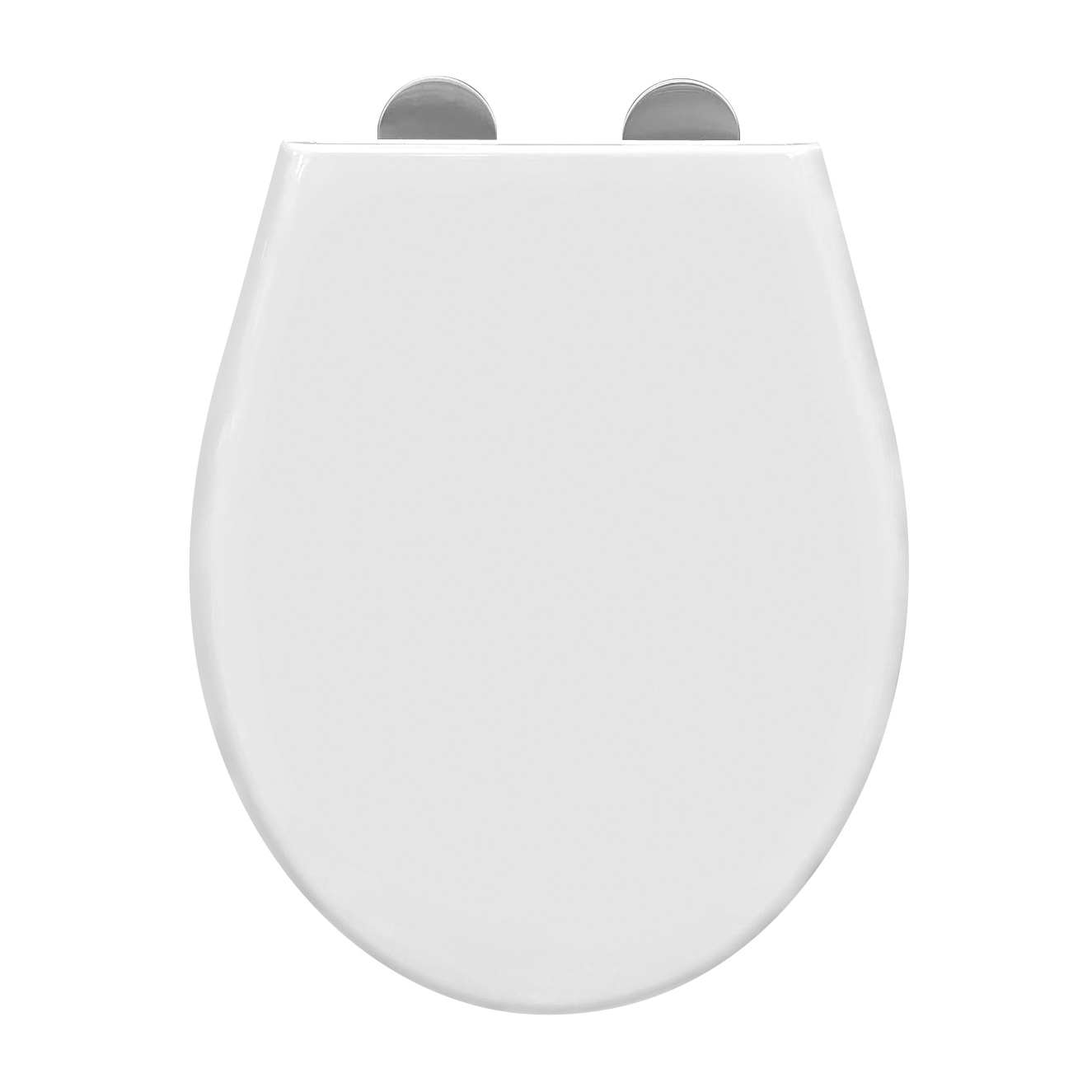 ALONI ECO ELVIA ABATTANT WC - SOFT CLOSE - QUICK RELEASE - DUROPLAST - TOPFIX - CHARNIÈRES EN INOX - BLANC BRILLANT