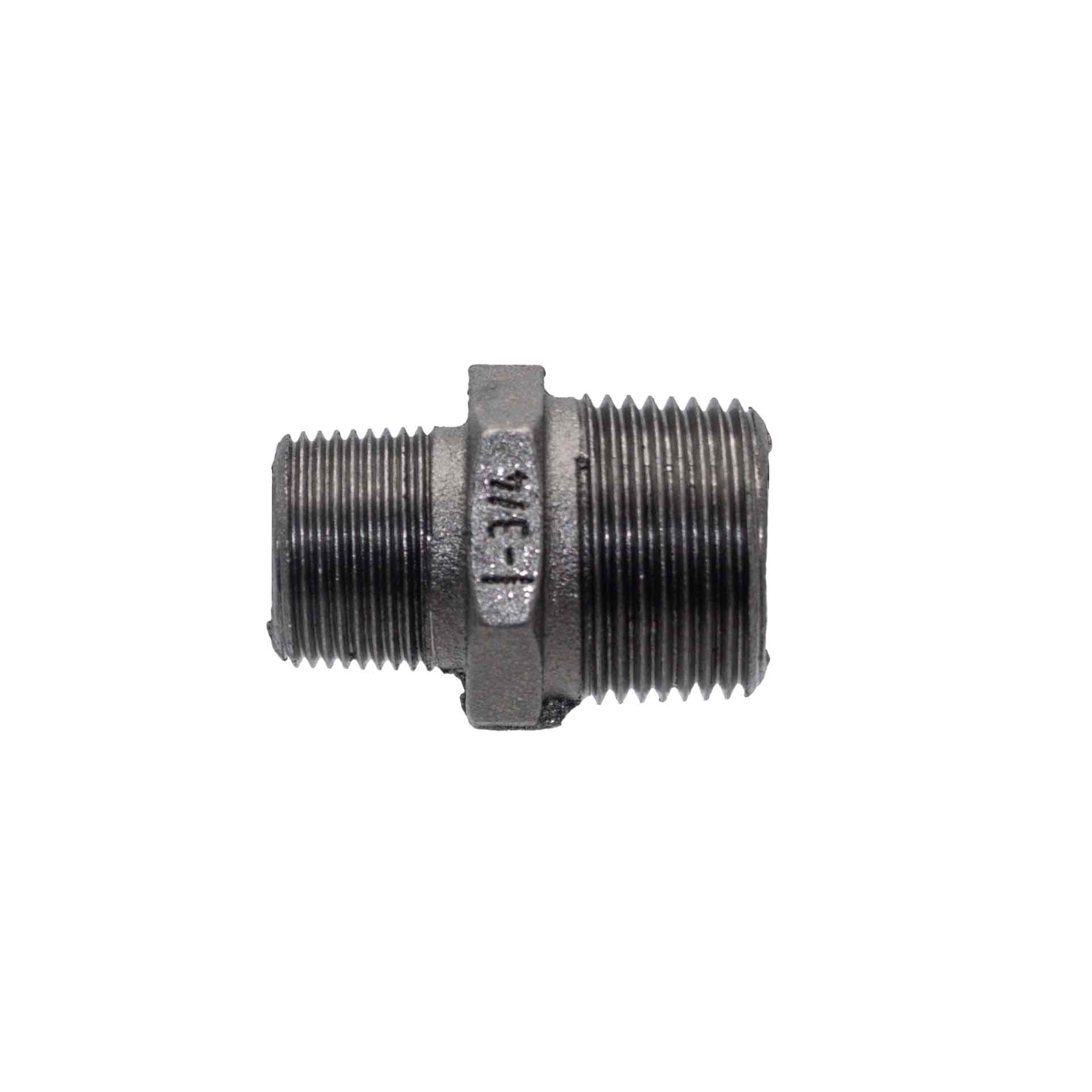 2455410N-VERLOOPNIPPEL 245 5/4MX1''M ZWART  (Réf  : 245 5/4X1" NOIR)