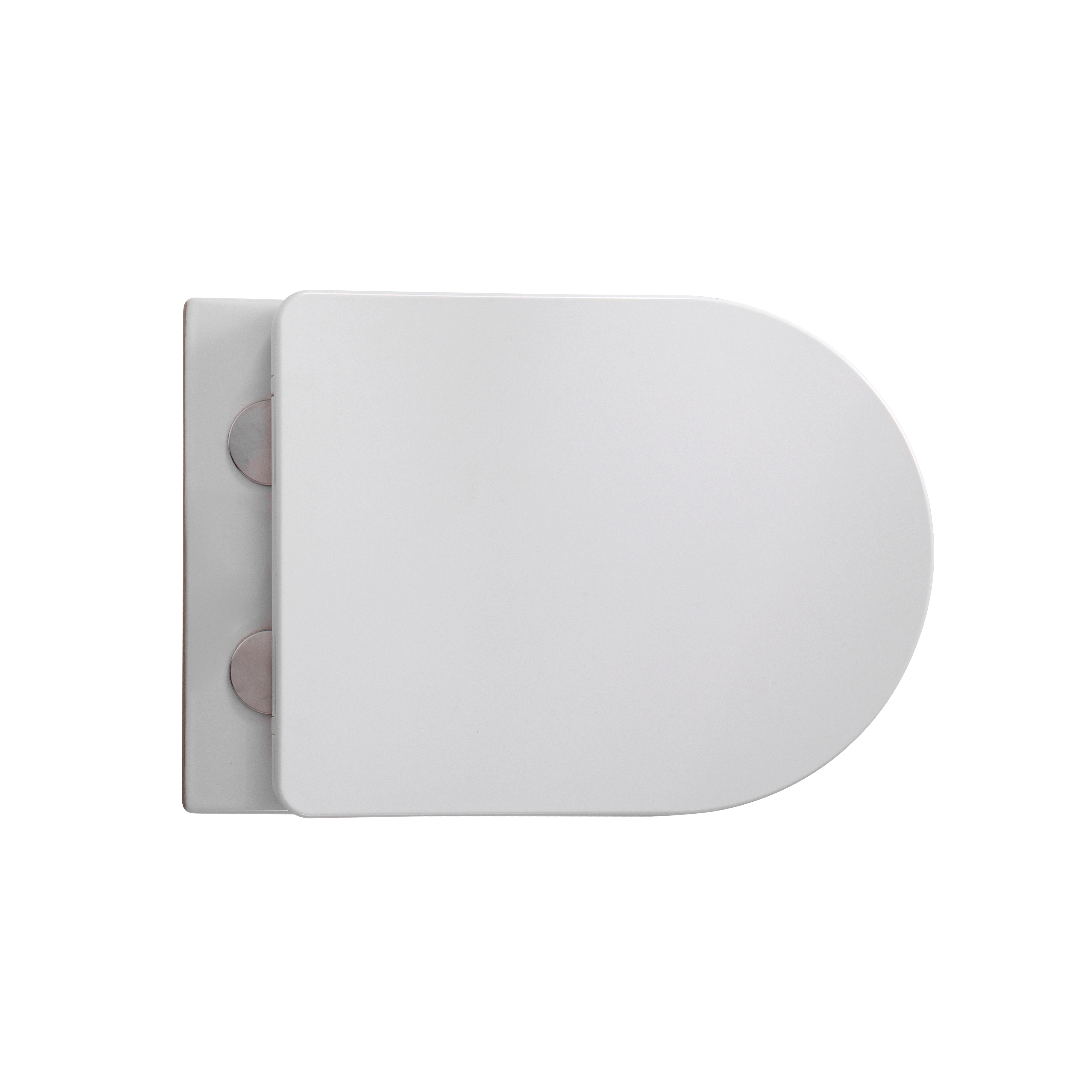 MUFFLY HANGTOILET MET RIBBEL - RANDLOOS  - 360° FLUSH - MET ZITTING - DUROPLAST - SOFT CLOSE - QUICK RELEASE - KERAMIEK - 36,5X52X34,6 CM - GLANZEND WIT