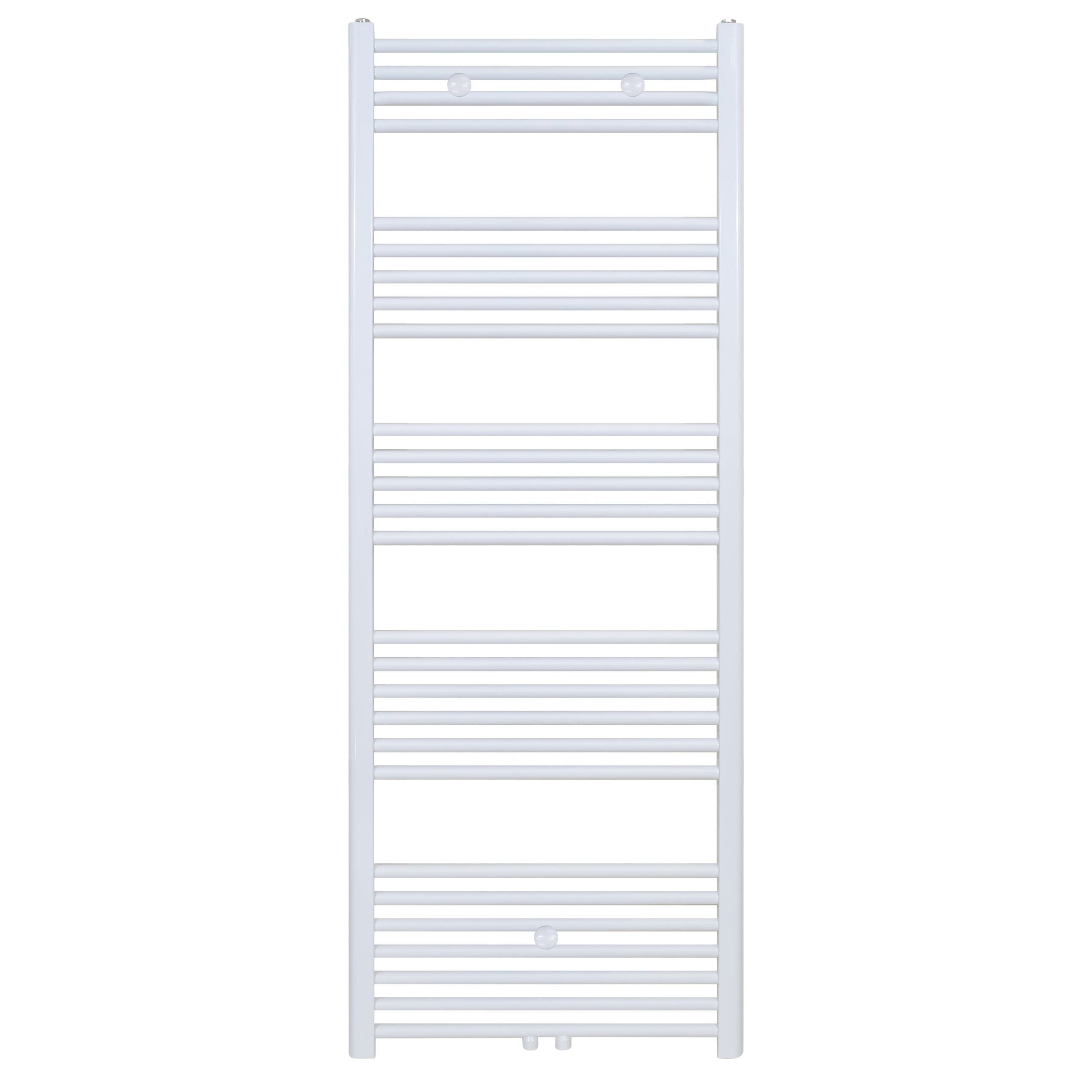 BELRAD HANDDOEKDROGER - LINKS-RECHTS/MIDDENAANSLUITING - 721 WATT - 1600X500CM - GLANZEND WIT