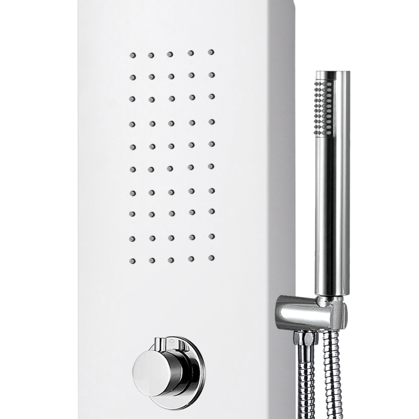 ALONI THERMOSTATIC SHOWER PANEL WHITE