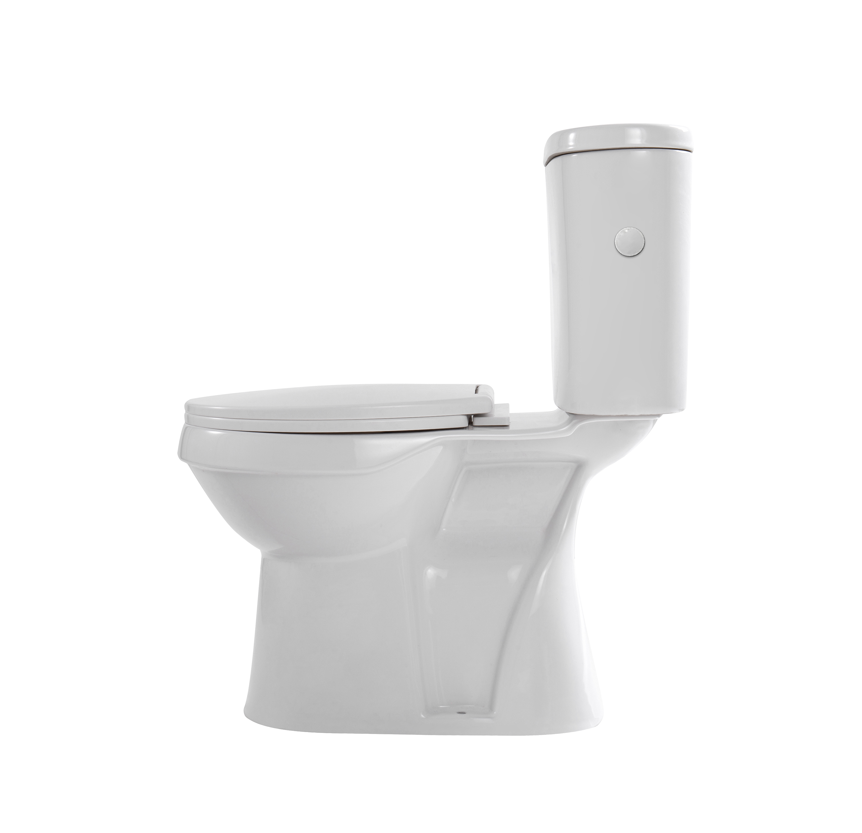 ALONI PRO5026 DUOBLOK - STAAND TOILET MET BIDET - RANDLOOS - S-TRAP - VLOERUITLAAT - MET RESERVOIR - MET SPOELMECHANISME - DUBBELE SPOELFUNCTIE 4/6L - MET ZITTING - SOFTCLOSE - QUICK RELEASE - 40X79X65 CM - WIT