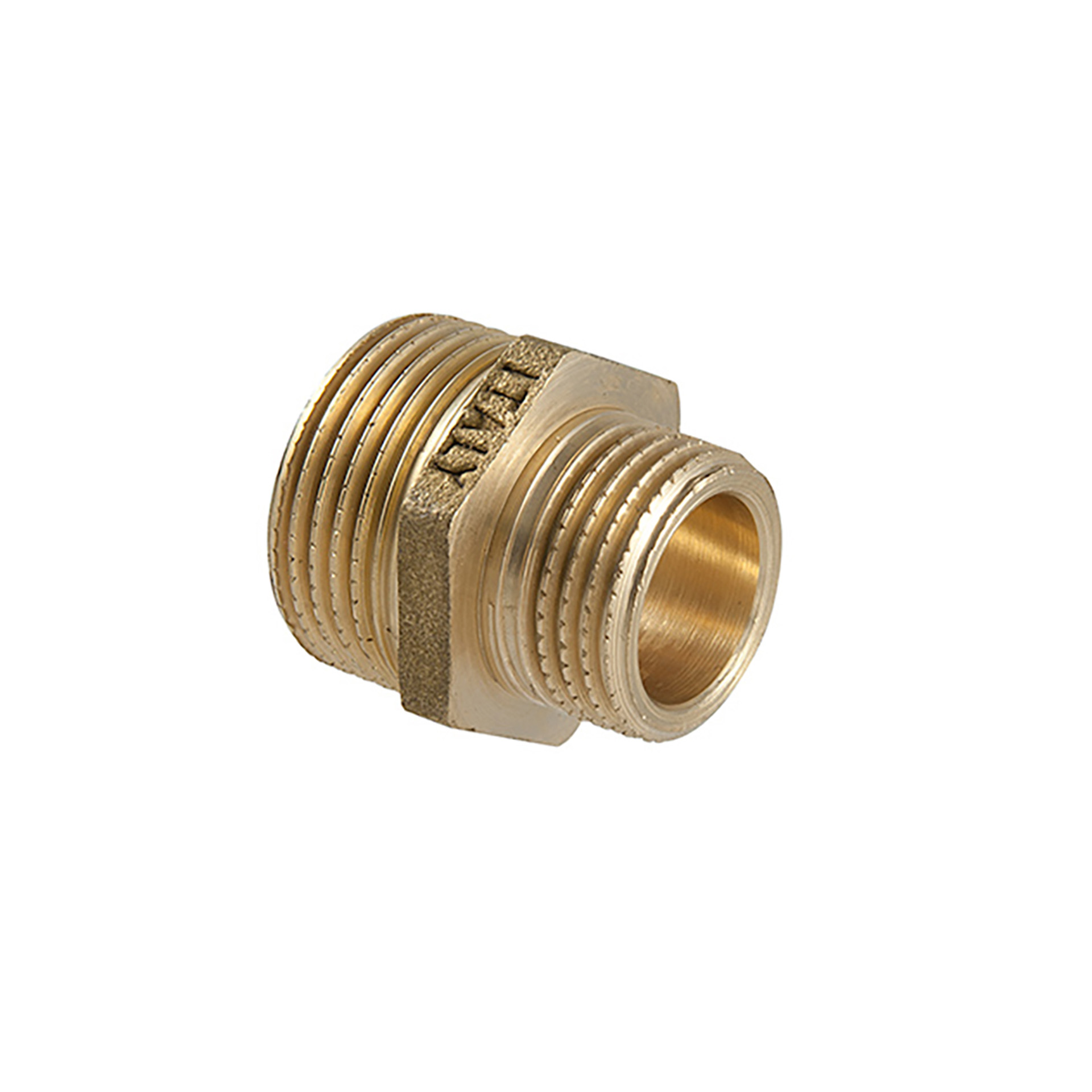 62456410-VERLOOPNIPPEL MESSING 6245 6/4MX1"M