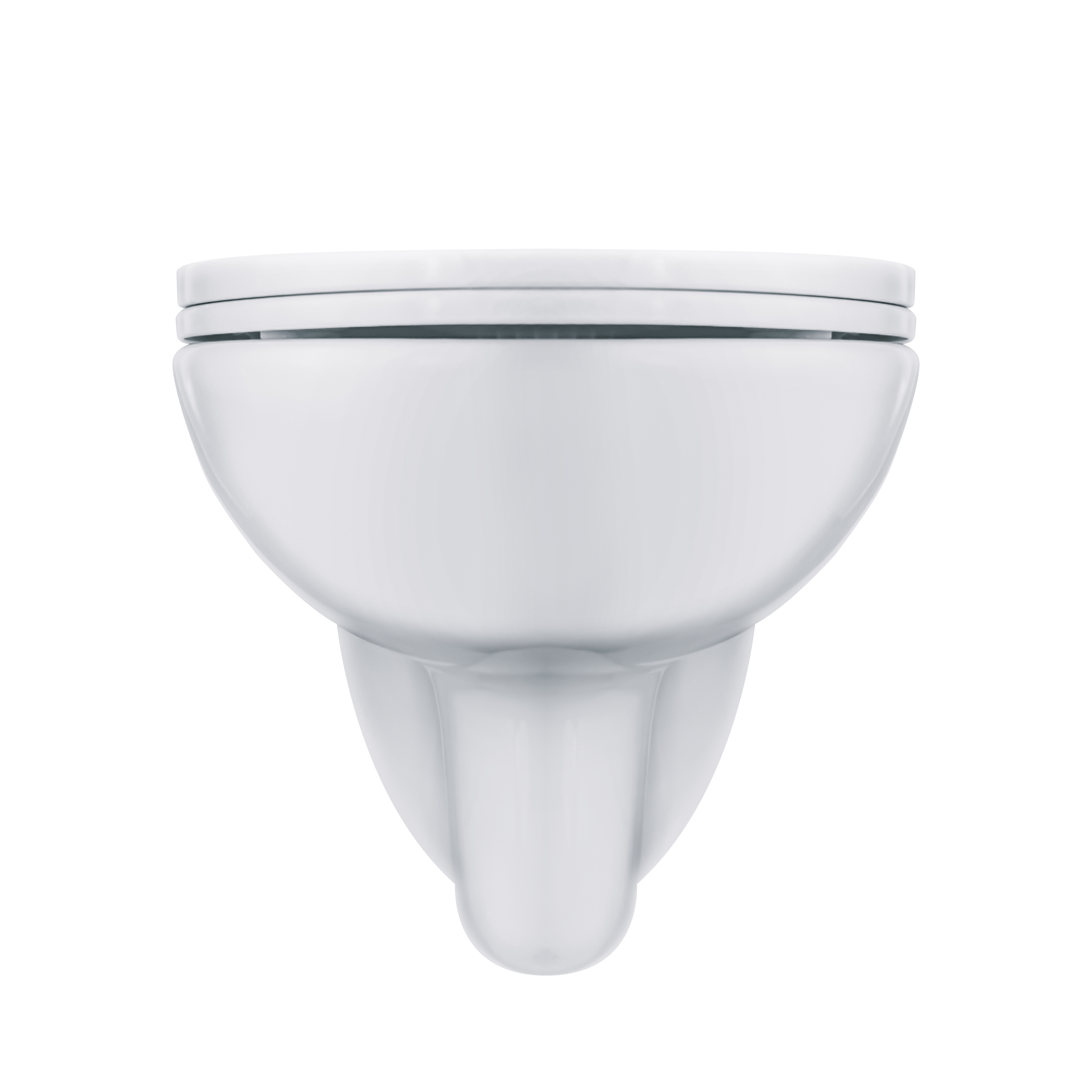 ALONI PRO HANGTOILET - RANDLOOS - MET ZITTING - THERMOPLAST (PP) - SOFT CLOSE - QUICK RELEASE - 35,5X41X54,5 CM - GLANZEND WIT