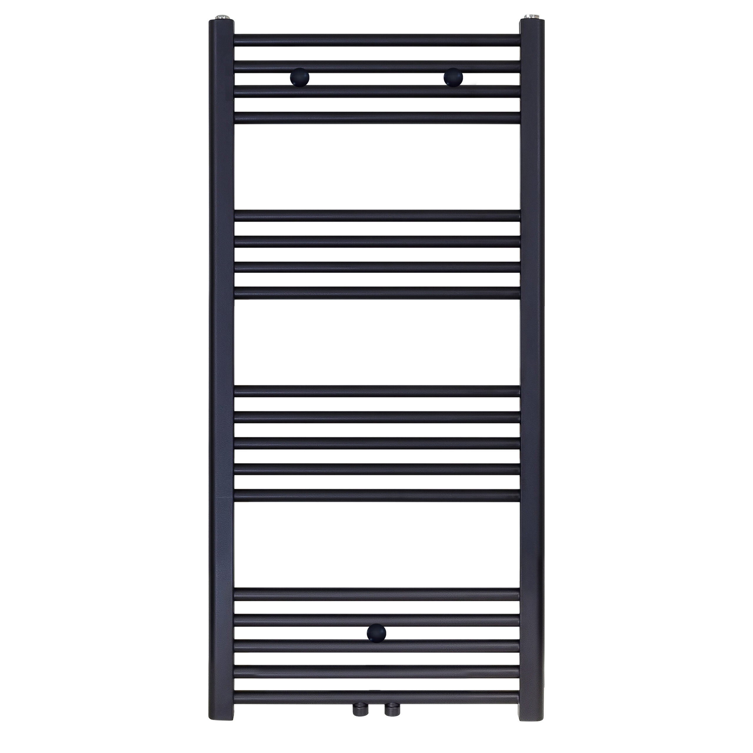 BELRAD HANDDOEKDROGER - LINKS-RECHTS/MIDDENAANSLUITING - 414 WATT - 1200X600CM - MAT ZWART