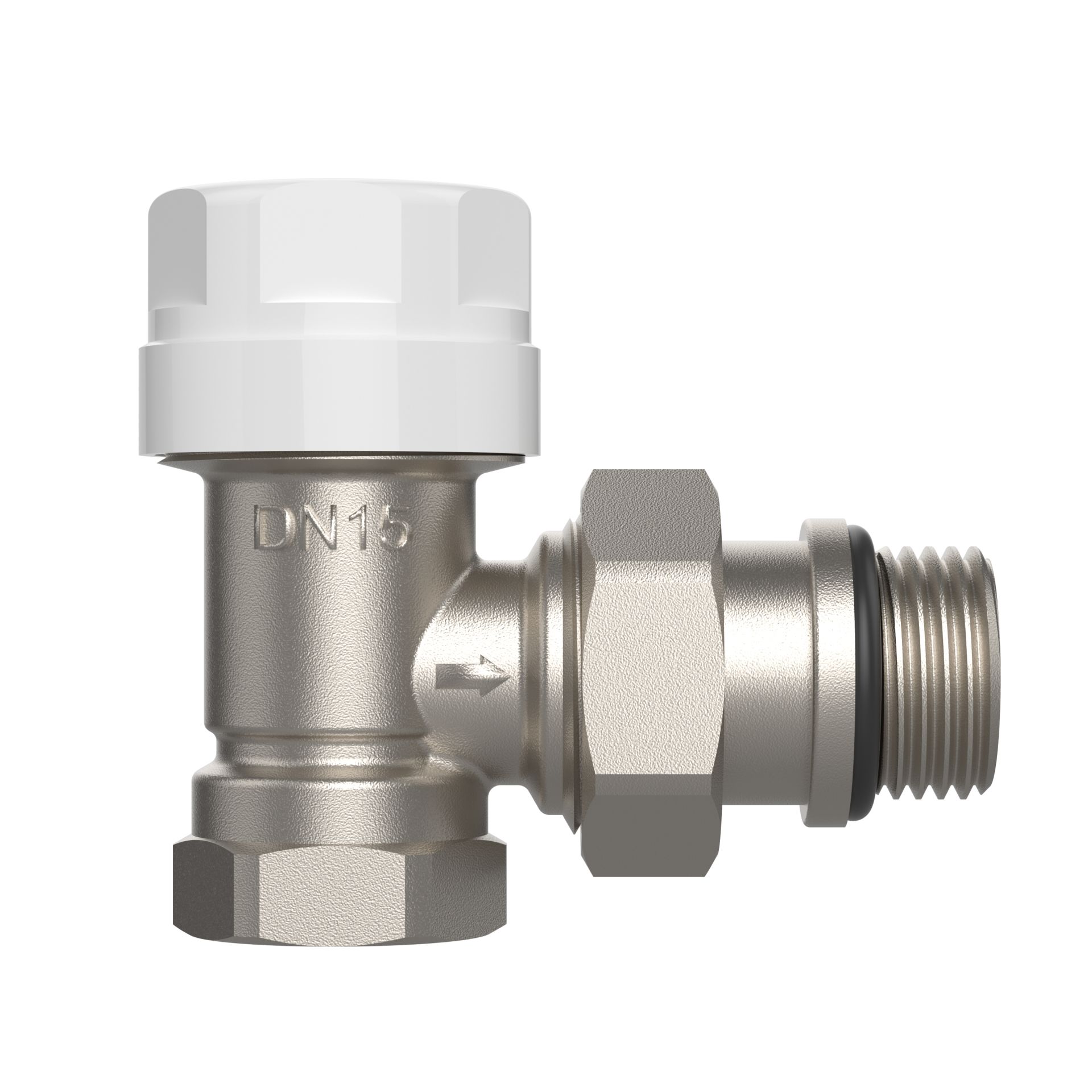 BELRAD RADIATOR VALVE – THERMOSTATIC – ANGLED – M30 – 1/2